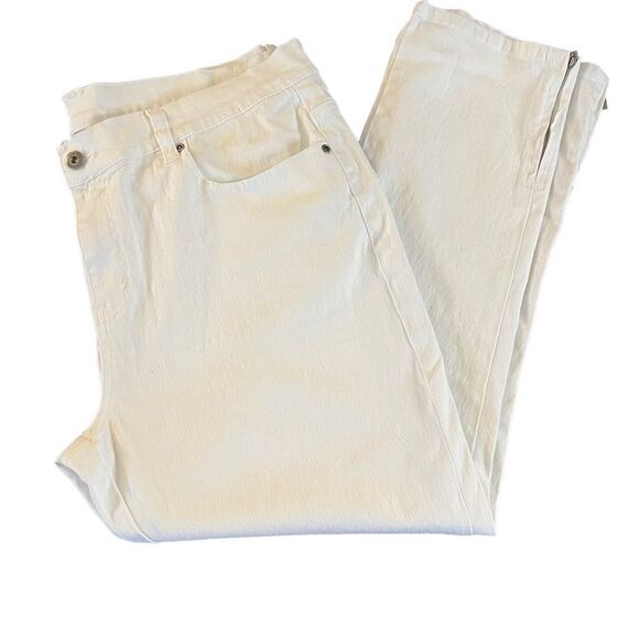 DG2 by Diane Gilman white stretch jeans 18WP - Picture 1 of 11